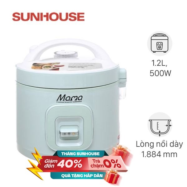 Nồi cơm nắp gài Sunhouse 1.2 lít SHD8265B