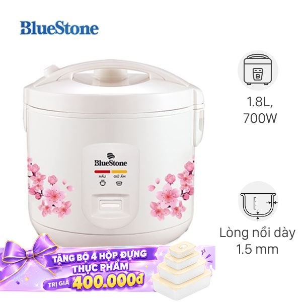 Nồi cơm nắp gài BlueStone 1.8 lít RCB-5525