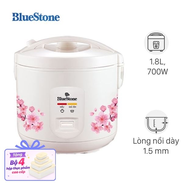 Nồi cơm nắp gài BlueStone 1.8 lít RCB-5525