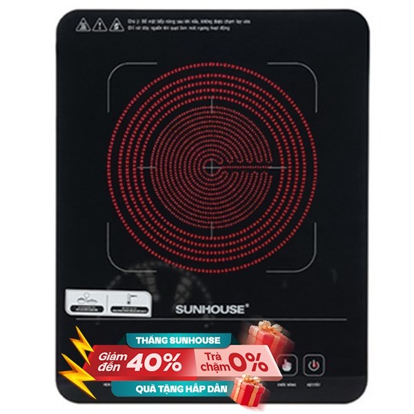 Bếp hồng ngoại đơn Sunhouse SHD 6015(EMC) 2000W