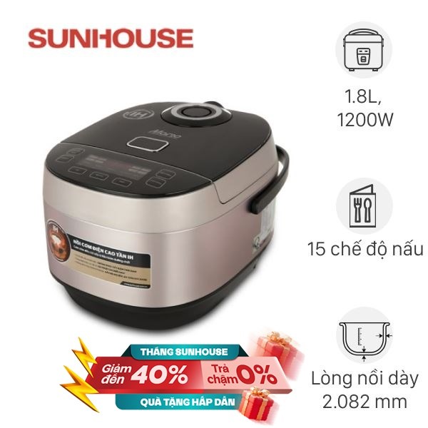 Nồi cơm điện cao tần Sunhouse 1.8 lít SHD8959