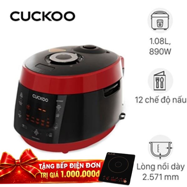 Nồi cơm điện tử áp suất Cuckoo 1.08 lít CRP-PK0600F/BKRDVN