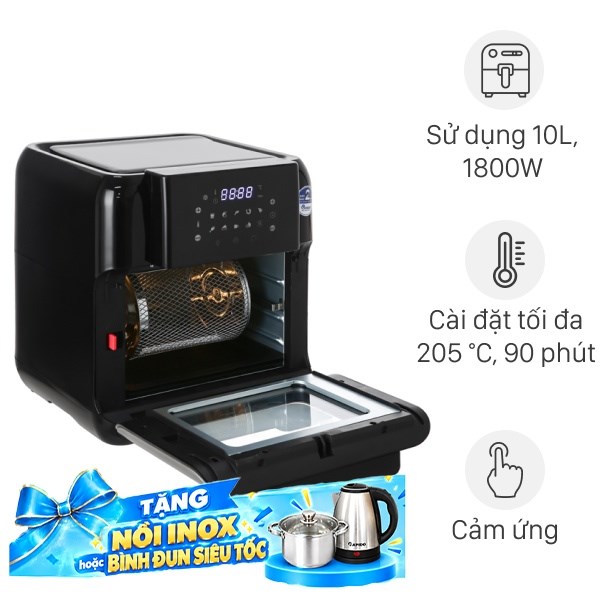 Lò chiên không dầu BlueStone 10 lít AFB-5888