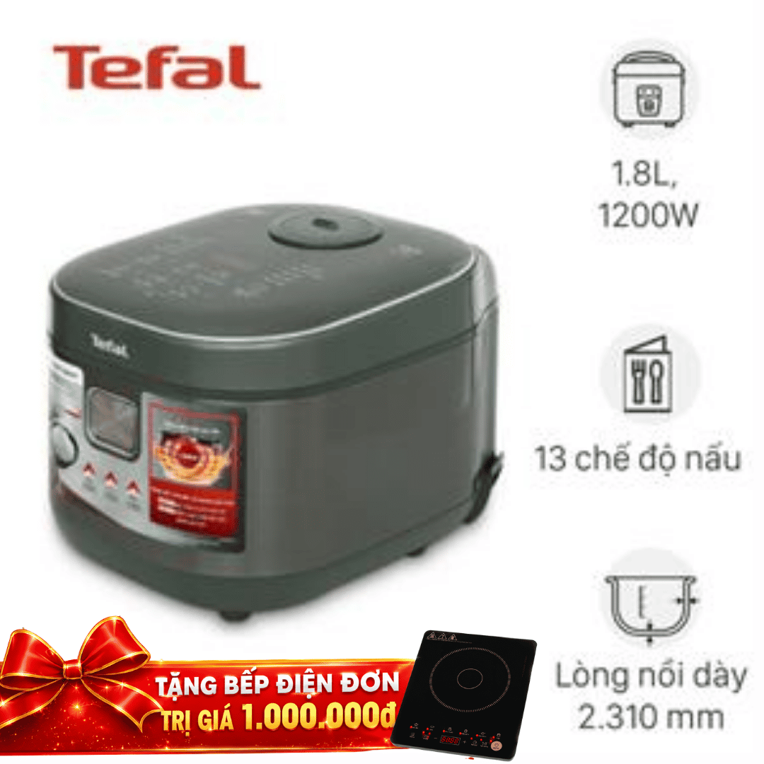 Nồi cơm điện cao tần Tefal 1.8 lít RK818A68