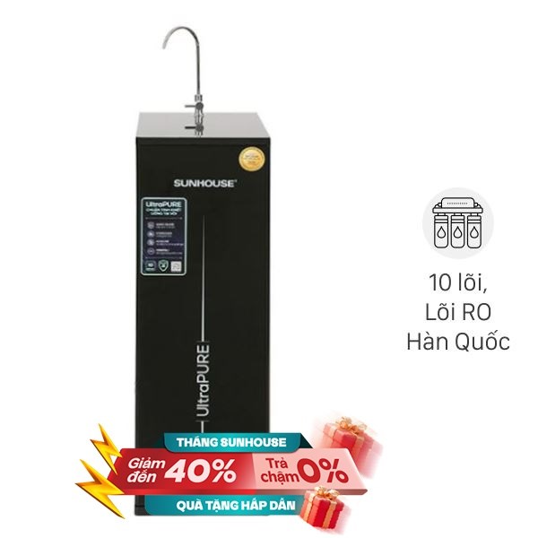 Máy lọc nước RO Hydrogen Sunhouse UltraPURE SHA8810K 10 lõi