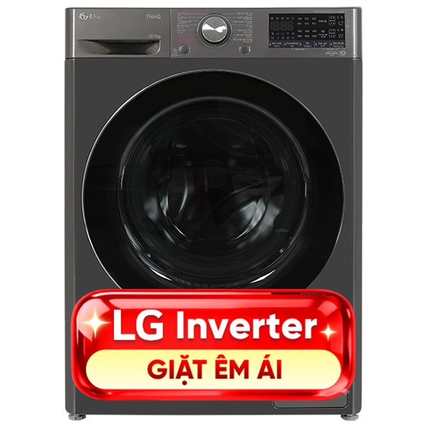 Máy giặt sấy LG Inverter giặt 12 kg - sấy 7 kg FV1412H3BA