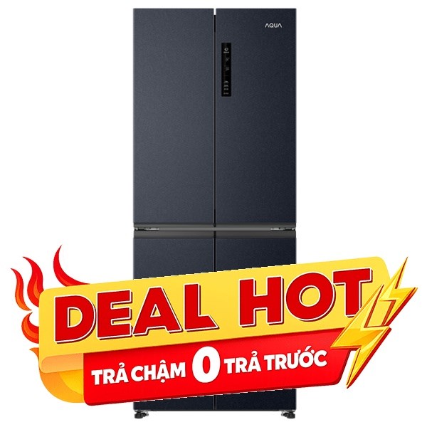Tủ lạnh Aqua Inverter 410 lít Multi Door AQR-M466XA(CBC)