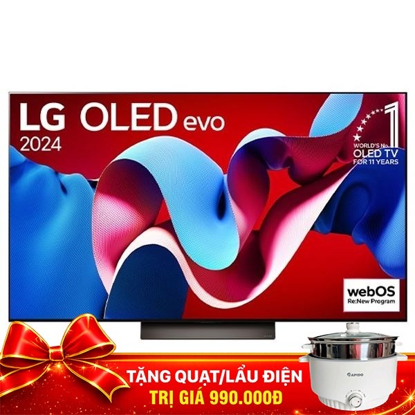 Smart Tivi OLED LG AI 4K 55 inch OLED55C4PSA