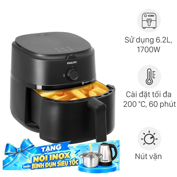 Nồi chiên không dầu Philips 6.2 lít NA130/00