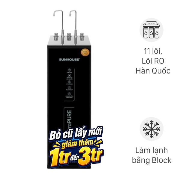 Máy lọc nước RO Sunhouse UltraPURE SHA76623KL