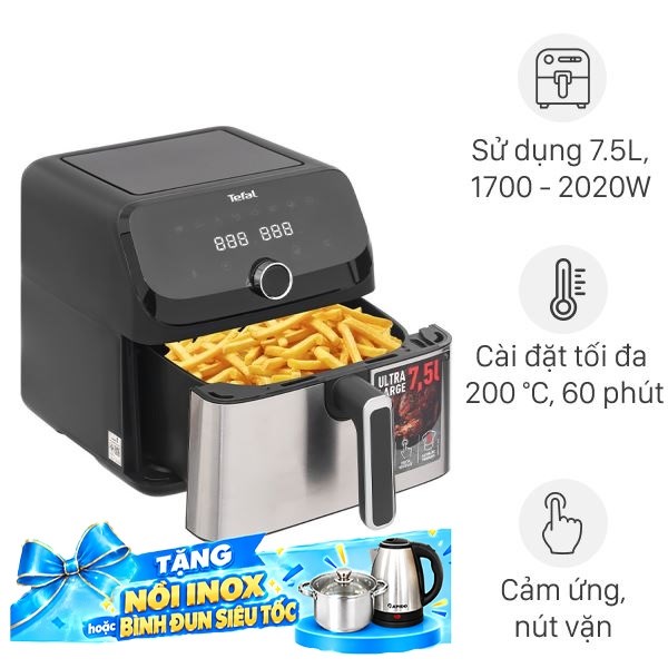 Nồi chiên không dầu Tefal 7.5 lít EY855D68