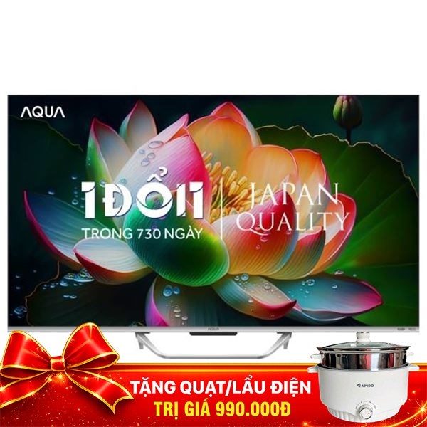 Google Tivi QLED Aqua 4K 55 inch AQT55S800UX
