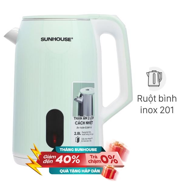 Bình đun siêu tốc Sunhouse 2.8 lít SHD1364