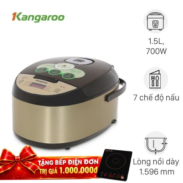Nồi cơm điện tử Kangaroo 1.5 lít KG15RCE2
