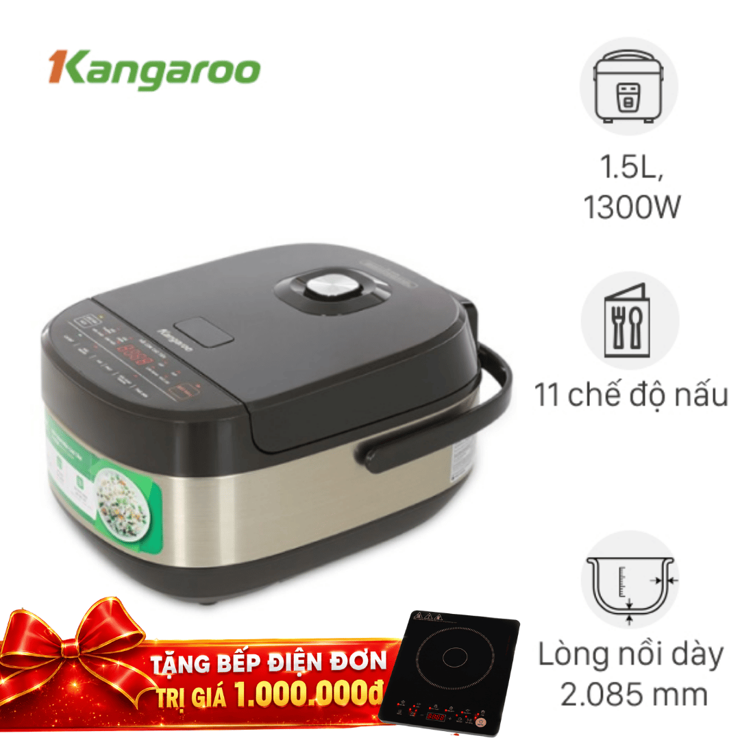 Nồi cơm điện cao tần Kangaroo 1.5 lít KG15RIH1
