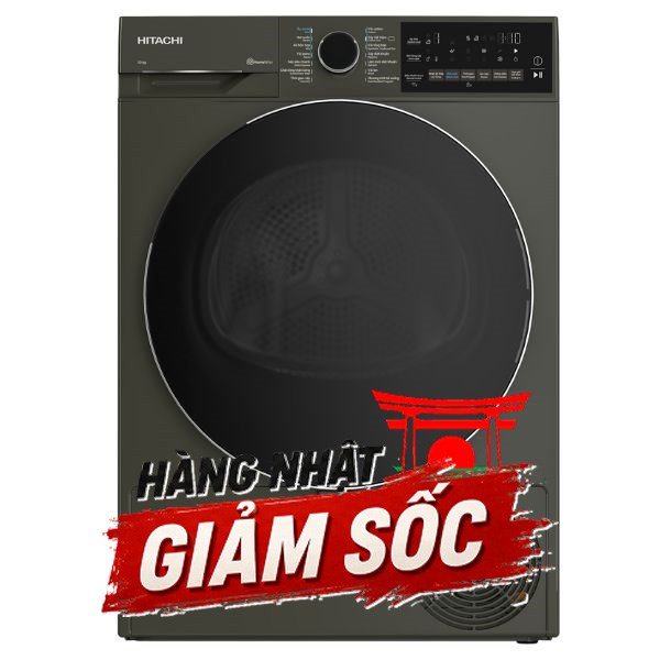 Máy sấy bơm nhiệt Hitachi 10 Kg TD-100XFVEM