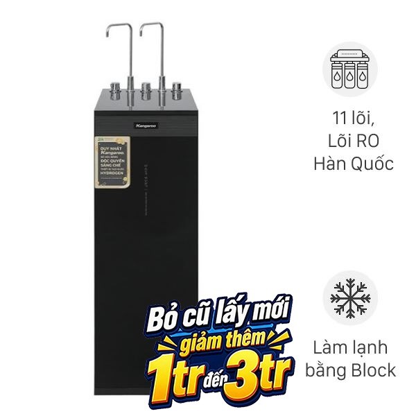 Máy lọc nước RO nóng nguội lạnh Hydrogen Kangaroo KG11A3 11 lõi