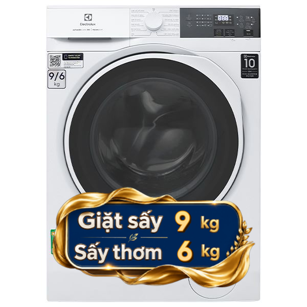 Máy giặt sấy Electrolux UltimateCare 300 Inverter giặt 9 kg - sấy 6 kg EWW9024P3WC