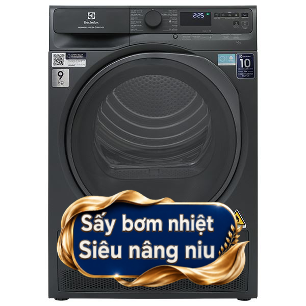 Máy sấy bơm nhiệt Electrolux 9 Kg EDH903R7SC