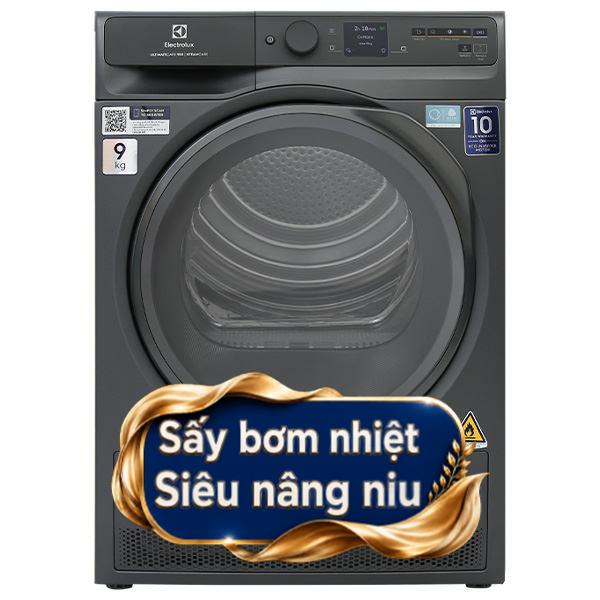 Máy sấy bơm nhiệt Electrolux 9 Kg EDH902R9SC