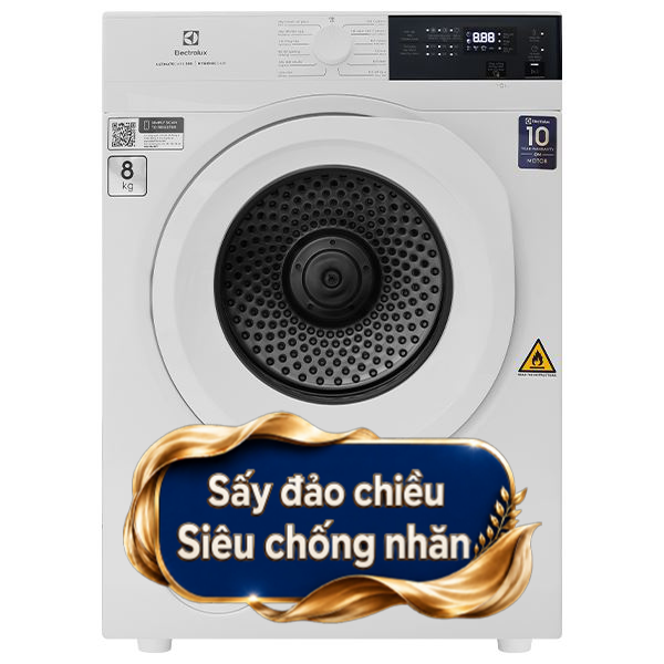 Máy sấy thông hơi Electrolux 8 Kg EDV804H3WC