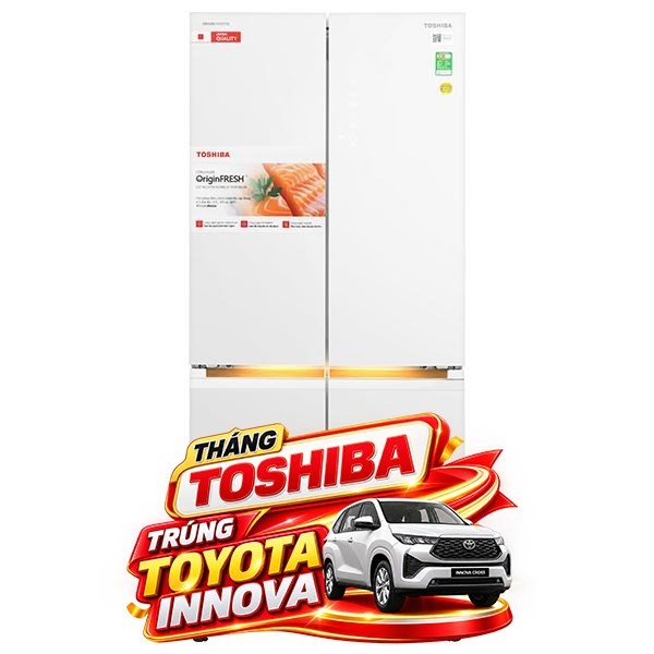 Toshiba Inverter 535 lít Japandi GR-RF695WI-PGV(67)