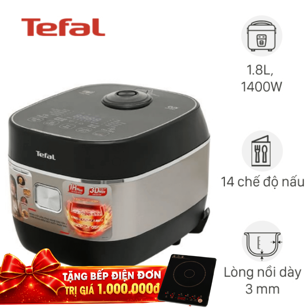 Nồi cơm điện cao tần Tefal 1.8 lít RK819868