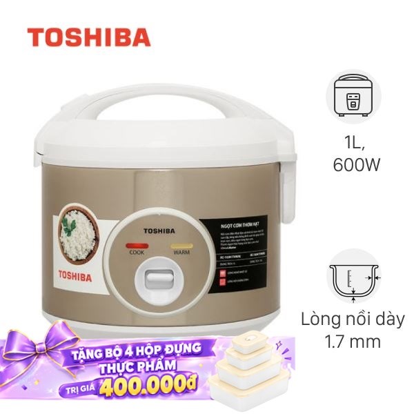 Nồi cơm nắp gài Toshiba 1 lít RC-10JH1TVN(N)