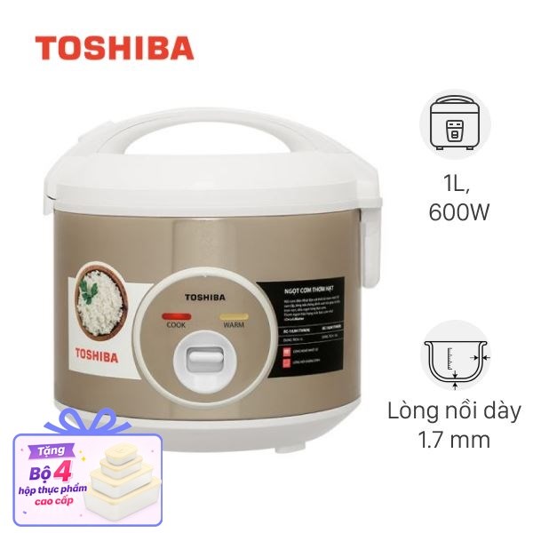Nồi cơm nắp gài Toshiba 1 lít RC-10JH1TVN(N)