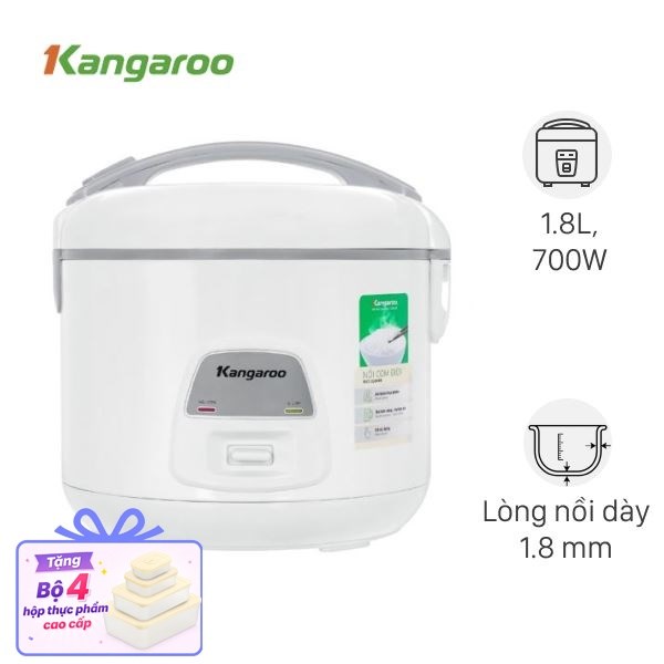 Nồi cơm nắp gài Kangaroo 1.8 lít KGRC18M8