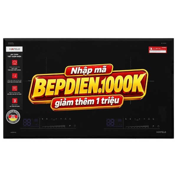 Bếp từ đôi âm Hafele HC-I7323B (536.61.886) 4400W