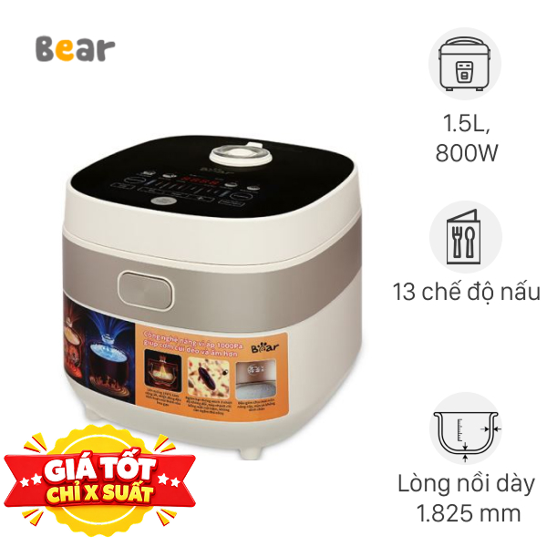 Nồi cơm điện tử Bear 1.5 lít RC-4H40A