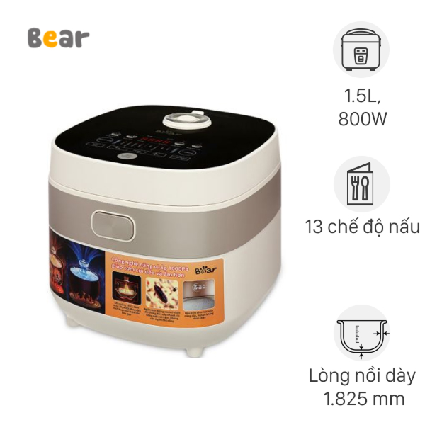 Nồi cơm điện tử Bear 1.5 lít RC-4H40A