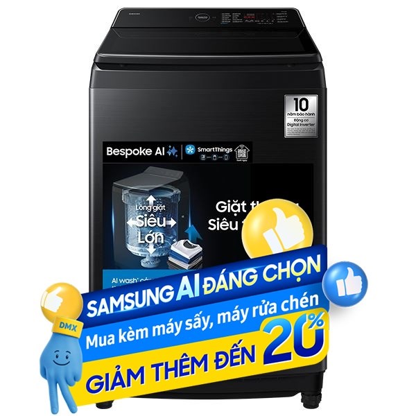 Samsung Inverter 19 Kg WA80F19B9BSV