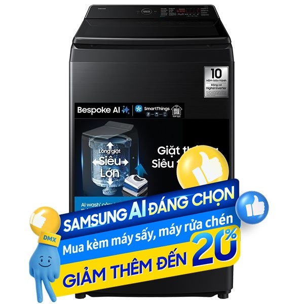 Samsung Inverter 15 Kg WA80F15B6BSV