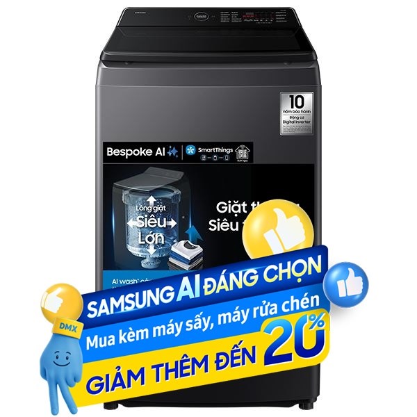 Samsung Inverter 15 Kg WA80F15S5CSV