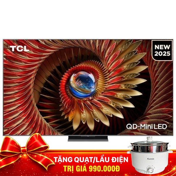 Google Tivi QD-Mini LED TCL AI 4K 85 inch 85C8K