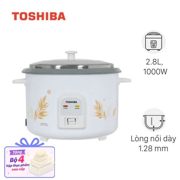 Nồi cơm nắp rời Toshiba 2.8 lít RC-28MH1PV(G)