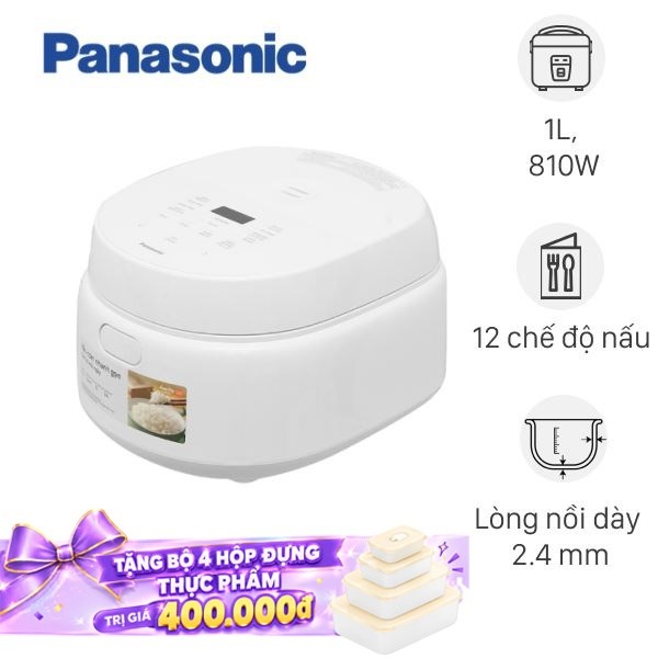 Nồi cơm điện tử Panasonic 1 lít SR-DL104WRA