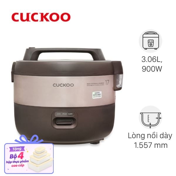 Nồi cơm nắp gài Cuckoo 3.06 lít CR-1755/KBBKCRVN