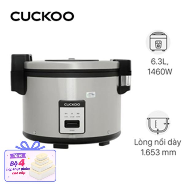 Nồi cơm nắp gài Cuckoo 6.3 lít CR-3555/BKSTVNCRCV