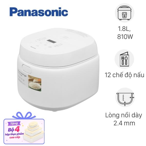 Nồi cơm điện tử Panasonic 1.8 lít SR-DL184WRA