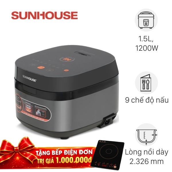 Nồi cơm điện cao tần Sunhouse 1.5 lít SHD8827