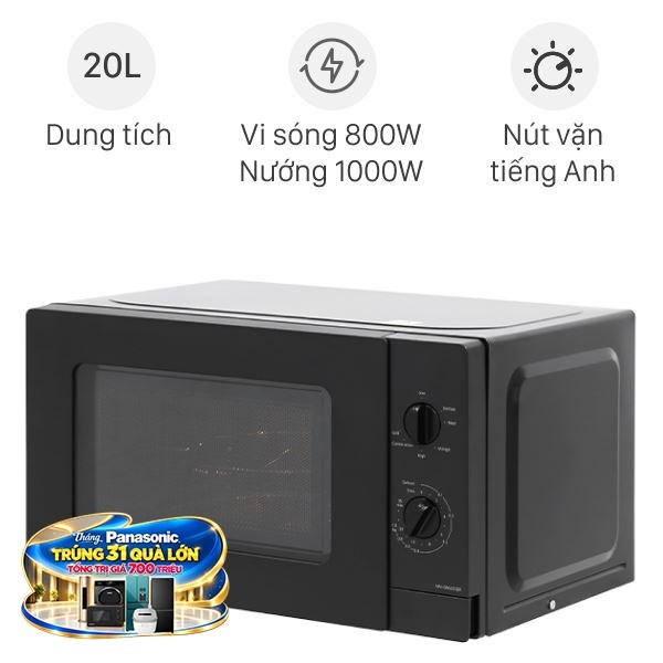Lò vi sóng có nướng Panasonic NN-GM22QBYUE