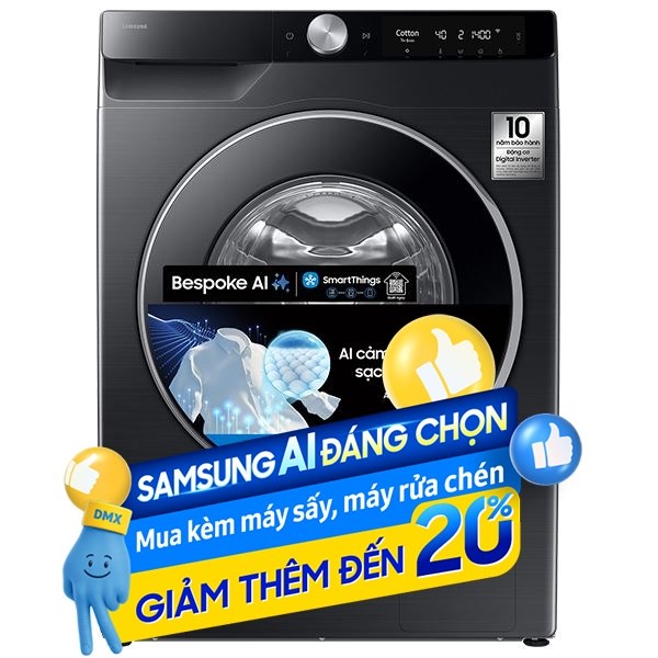 Samsung Inverter 10 Kg WW10DG6U34LBSV