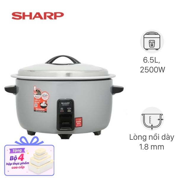Nồi cơm nắp rời Sharp 6.5 lít KSH-H65V-SL
