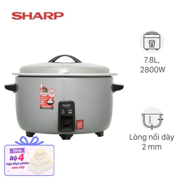 Nồi cơm nắp rời Sharp 7.8 lít KSH-H78V-SL