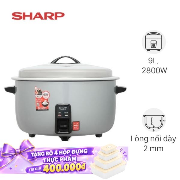 Nồi cơm nắp rời Sharp 9 lít KSH-H90V-SL