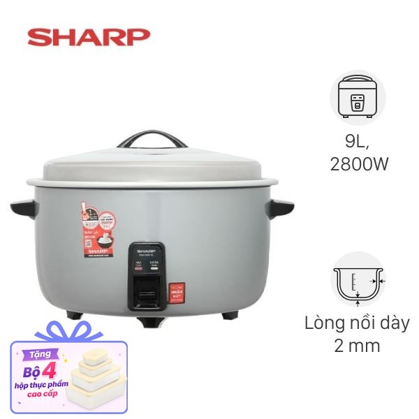 Nồi cơm nắp rời Sharp 9 lít KSH-H90V-SL