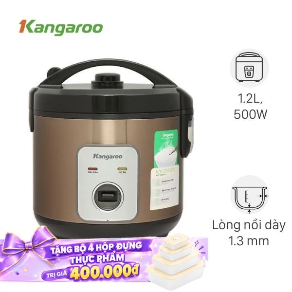 Nồi cơm nắp gài Kangaroo 1.2 lít KGRC12M3
